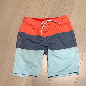 Colorblock Swim/Surfer Trunks